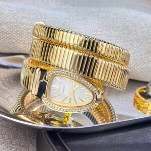 Serpenti Snake Wrap Elegant Gold Women's Watch